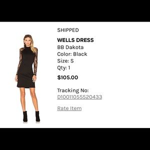 Wells Black Lace Long Sleeve Dress